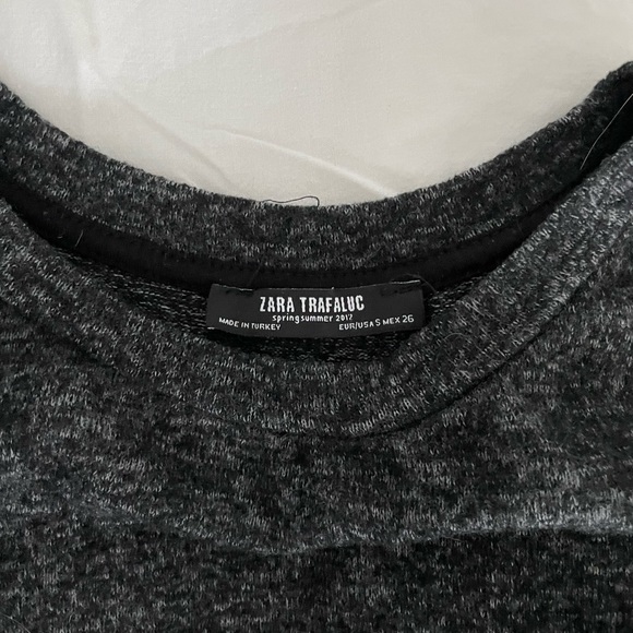 Dark Heather Grey, 3/4 Sleeve Sweater - Picture 3 of 3